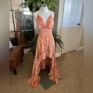 Floral Halter Maxi Dress